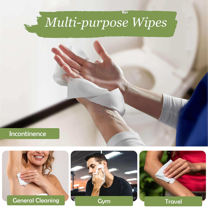 Large Full Body Wet Wipes for Adults - Elvoros