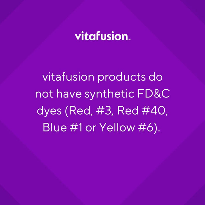 Vitafusion Probiotic Gummy Supplement Berry Peach Mango Flavored