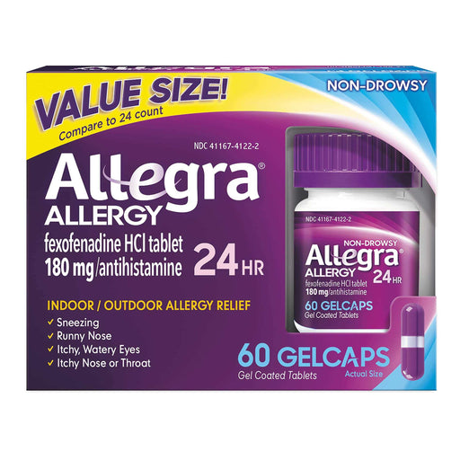 Allegra 24 Hour Indoor/Outdoor Allergy Relief Gelcaps