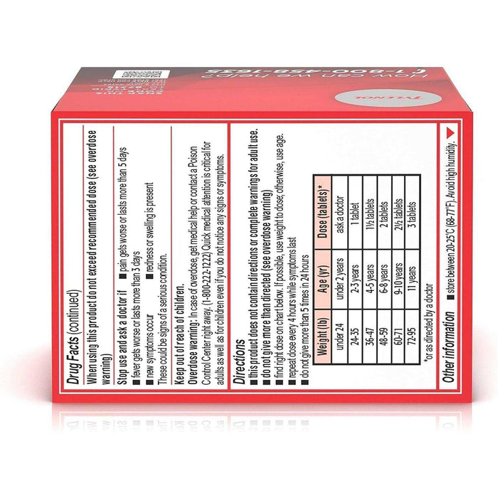 Tylenol Children's Pain + Fever Relief Chewables Grape - 24 Count - Elvoros