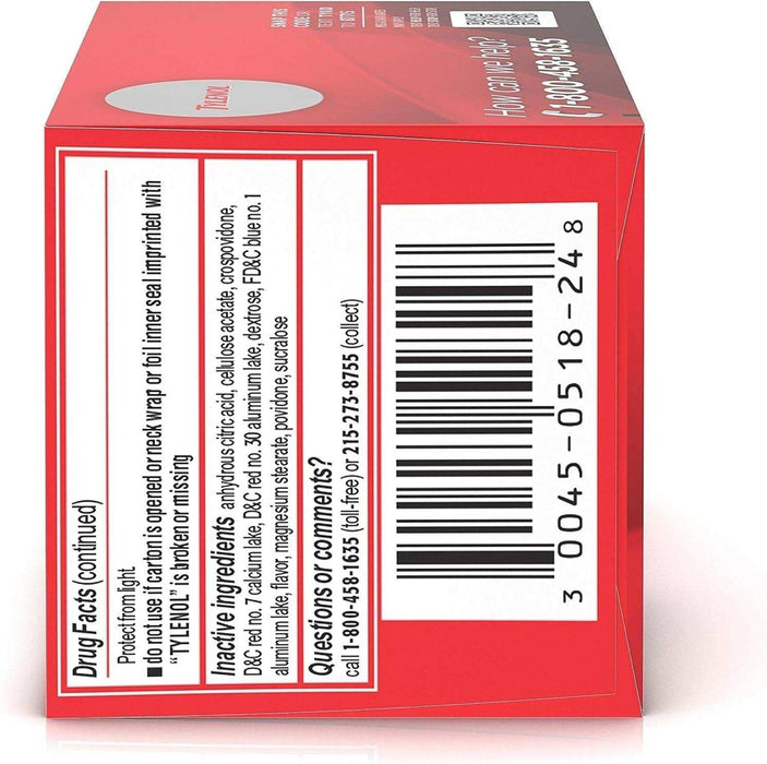 Tylenol Children's Pain + Fever Relief Chewables Grape - 24 Count - Elvoros