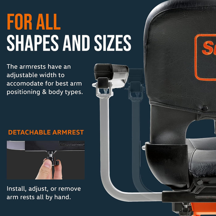 SuperHandy Upgraded Fully Padded Faux Leather Cushioned Seat