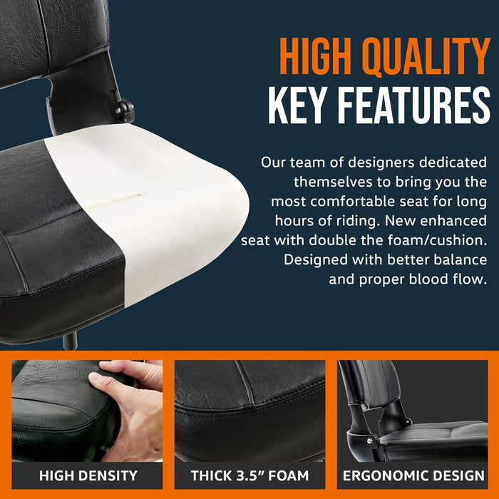 SuperHandy Upgraded Fully Padded Faux Leather Cushioned Seat