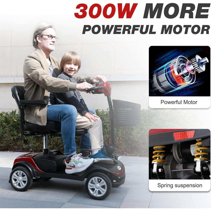 Metro Mobility M1 Series 4-Wheel Travel Mobility Scooter - Elvoros