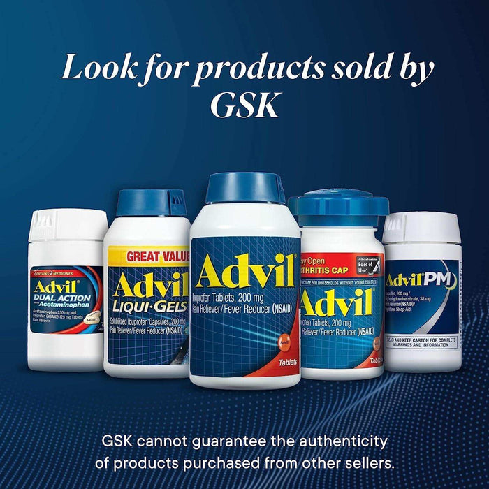 Advil Pain Reliever and Fever Reducer Ibuprofen Tablets - 200 Count - Elvoros