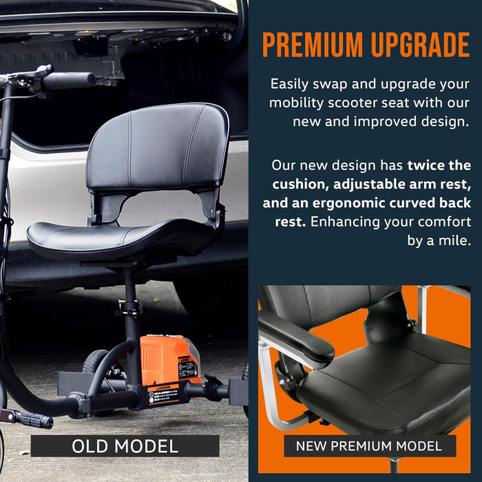 SuperHandy Upgraded Fully Padded Faux Leather Cushioned Seat