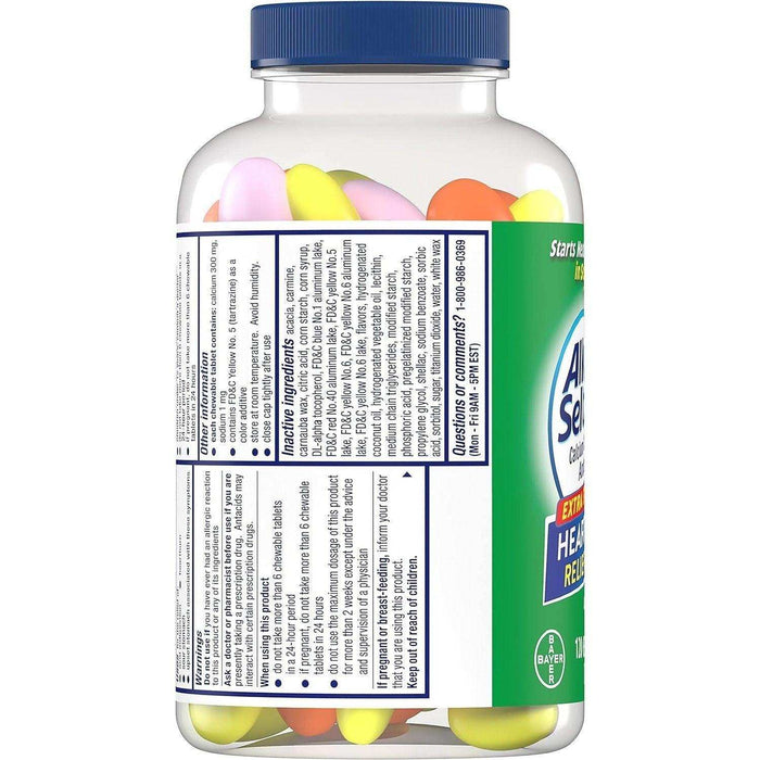 Alka-Seltzer Extra Strength Heartburn ReliefChews Tablets - 120 Ct - Elvoros