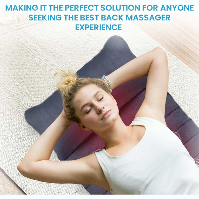 Pursonic Luxury Massage Mat with Heat 10-Motor Full Body Massager Pad