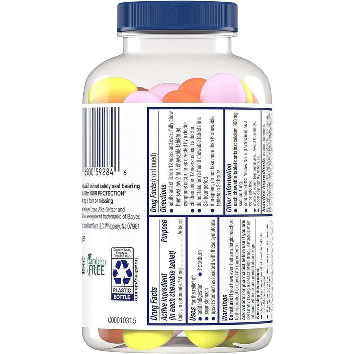 Alka-Seltzer Extra Strength Heartburn ReliefChews Tablets - 120 Ct - Elvoros