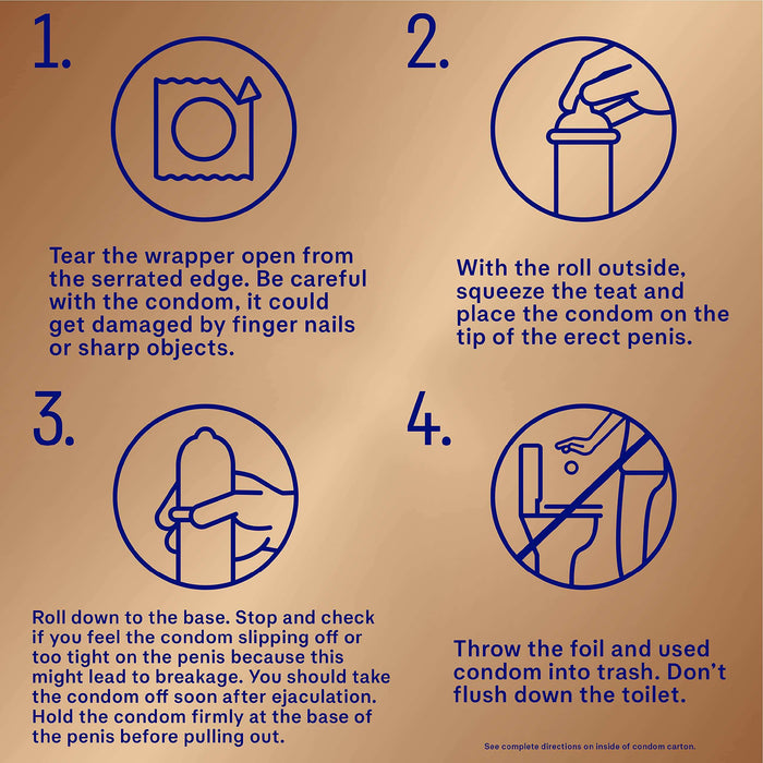 Durex Avanti Bare Real Feel Non-Latex Regular Fit Condoms - 3 Ct