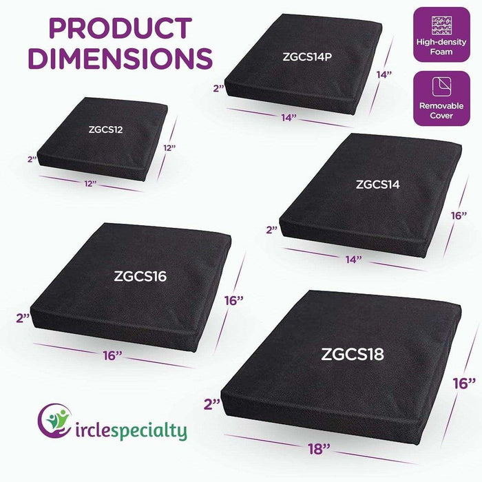 Circle Specialty Ziggo Seat Cushion for Ziggo Wheelchair - Elvoros