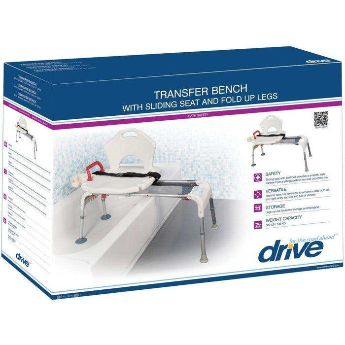 Drive Medical Folding Universal Sliding Transfer Bench - Elvoros