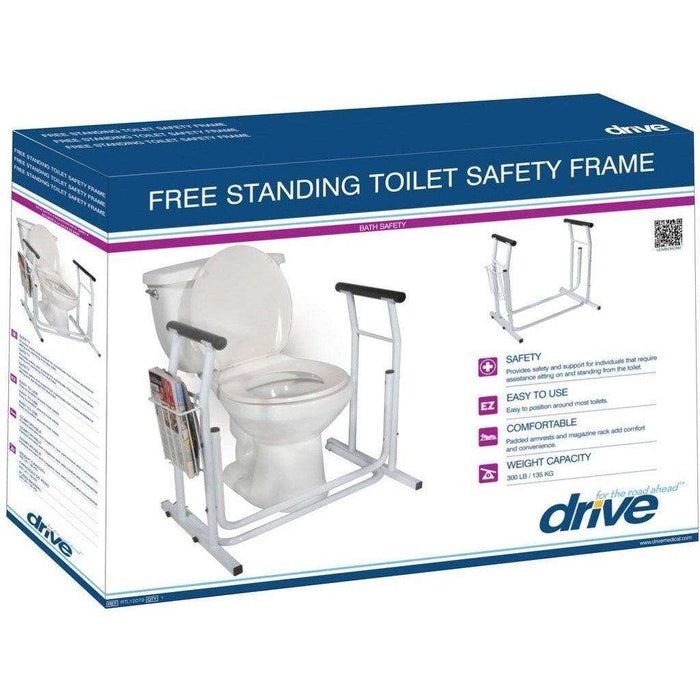 Drive Medical Stand Alone Toilet Safety Rail - Elvoros