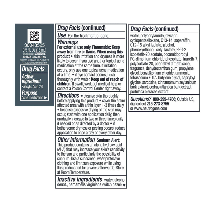 Neutrogena Rapid Clear Acne Eliminating Spot Gel - 0.5 fl oz - Elvoros