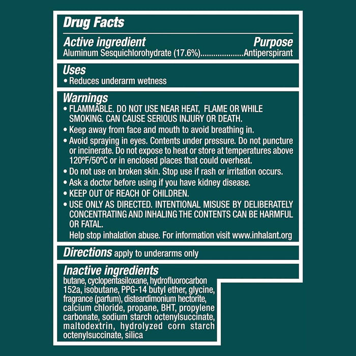 Degree Advanced Cool Rush Antiperspirant Deodorant Dry Spray - Men