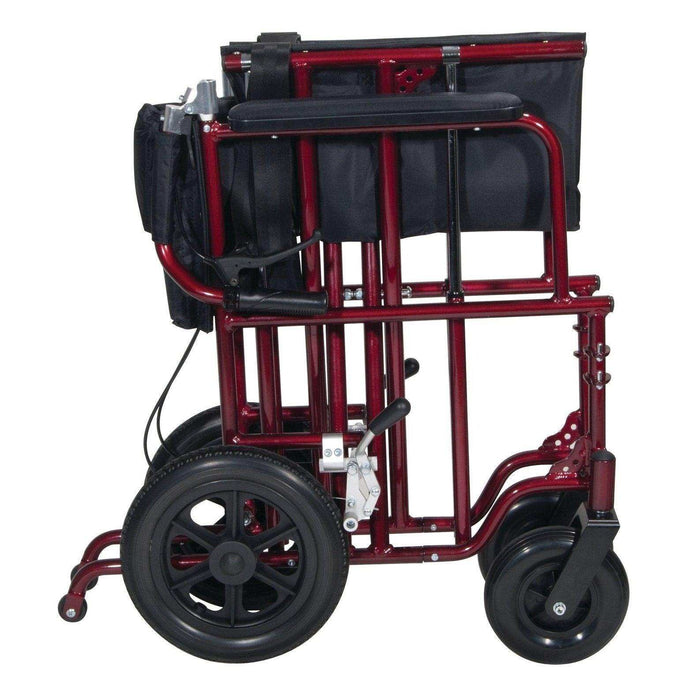 Drive Medical Bariatric Heavy Duty Transport Wheelchair - Elvoros