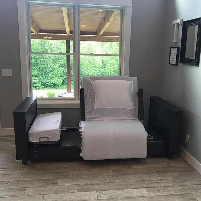 Med-Mizer ActiveCare Deluxe Rotating Sit to Stand Hospital Bed shophomemed