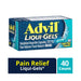 Advil Pain Reliever and Fever Reducer Liqui-Gels Ibuprofen - 40 Count - Elvoros