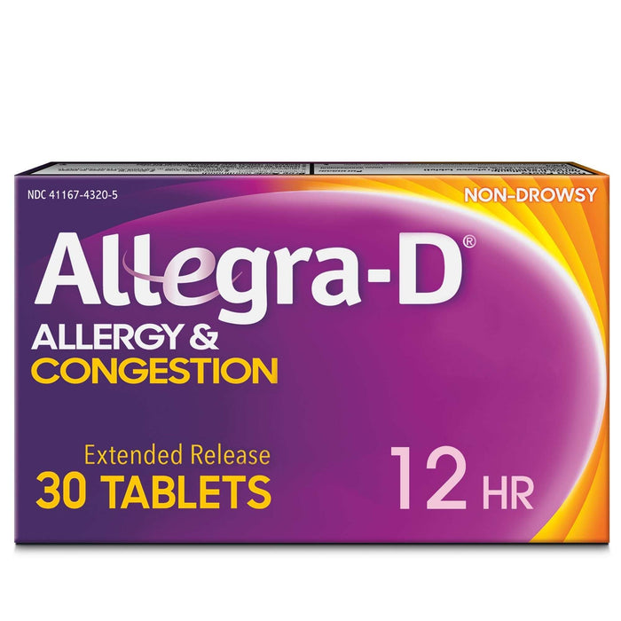 Allegra-D Allergy & Congestion Non-Drowsy 12-Hour Tablets
