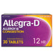 Allegra-D Allergy & Congestion Non-Drowsy 12-Hour Tablets