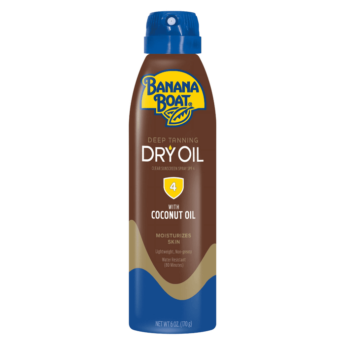 Banana Boat Deep Tanning Dry Oil Clear Sunscreen Spray