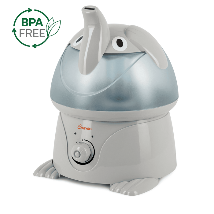 Crane Adorable Ultrasonic Cool Mist Humidifier Elephant - 1 Gallon - Elvoros