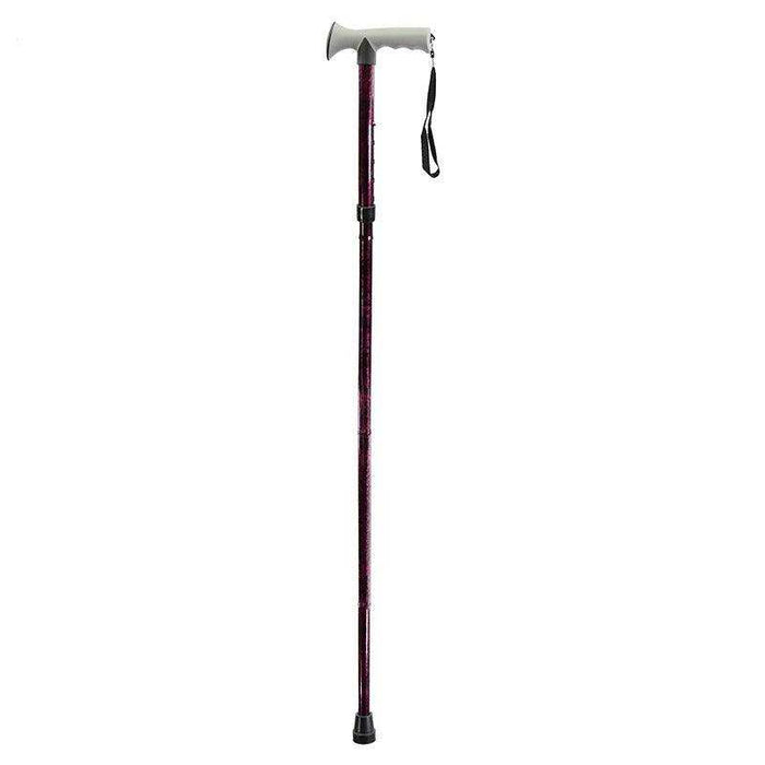 Drive Medical Adjustable Lightweight Folding Cane with Gel Hand Grip - Elvoros