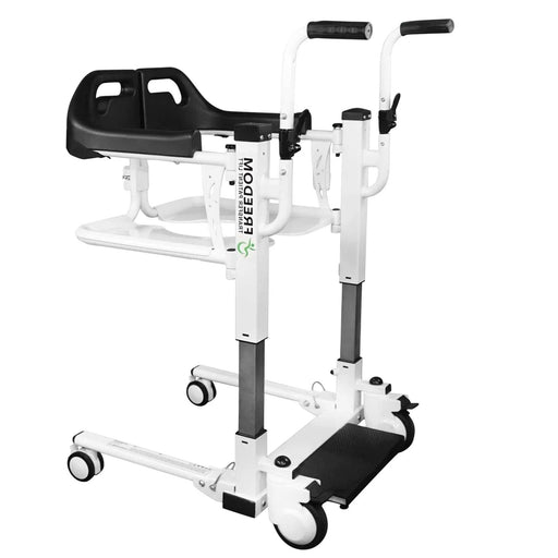 Freedom Transfer Patient Lift with Adjustable Seat Height & Commode Pail