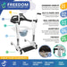 Freedom Transfer Patient Lift with Adjustable Seat Height & Commode Pail