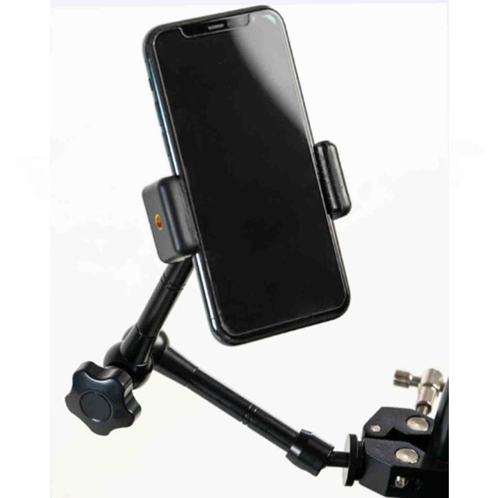 Feather Black Cell Phone Holder