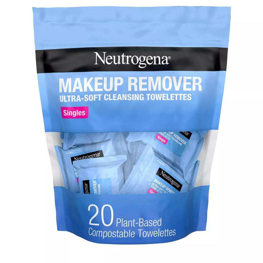 Neutrogena Individually Wrapped Makeup Remover Cleansing Wipes - 20ct - Elvoros