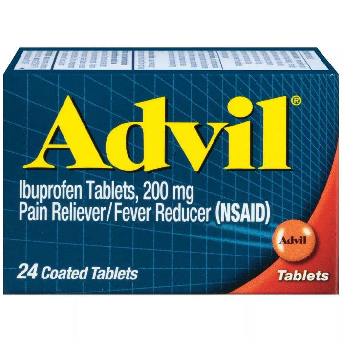 Advil Pain Reliever and Fever Reducer Ibuprofen Tablets - 24 Count - Elvoros