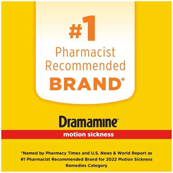 Dramamine All Day Less Drowsy Motion Sickness Relief Tablets