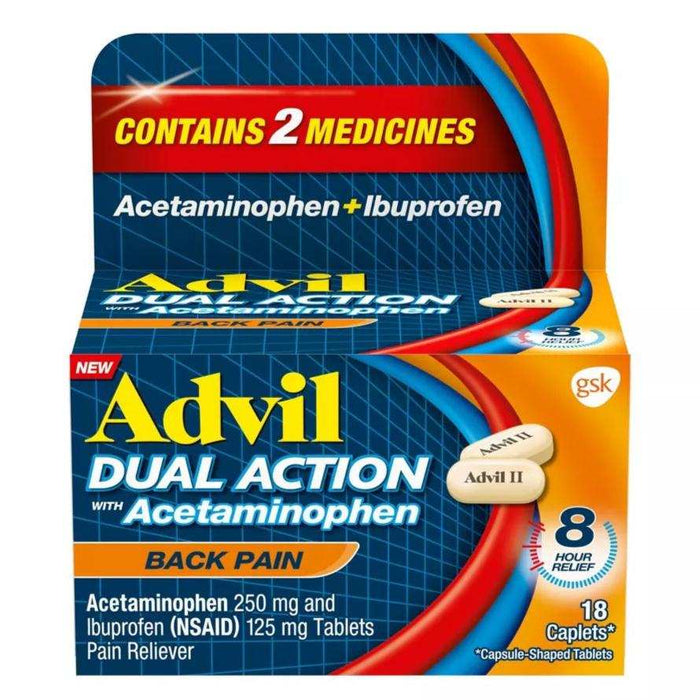 Advil Dual Action Coated Tablets, Acetaminophen + Ibuprofen