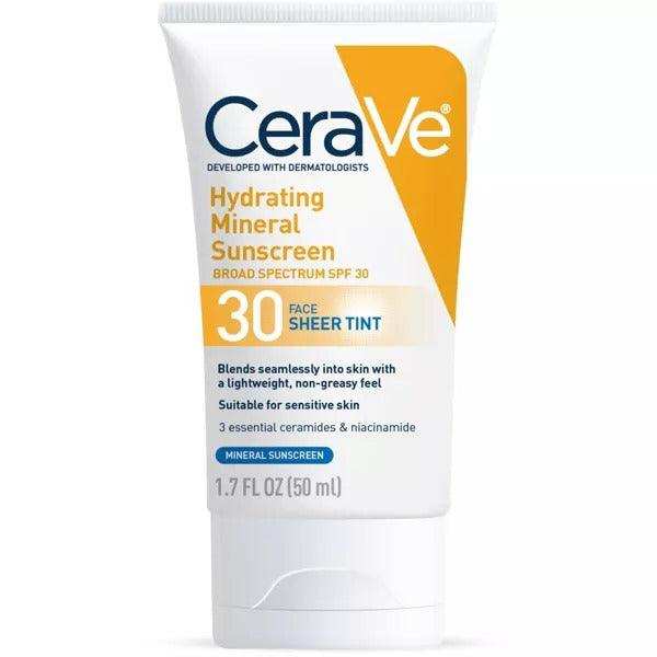 CeraVe Mineral Tinted Face Sunscreen SPF 30 - 1.7 oz. - Elvoros