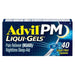 Advil PM Pain Reliever and Nighttime Sleep Aid Liqui-Gels - 40 Count - Elvoros