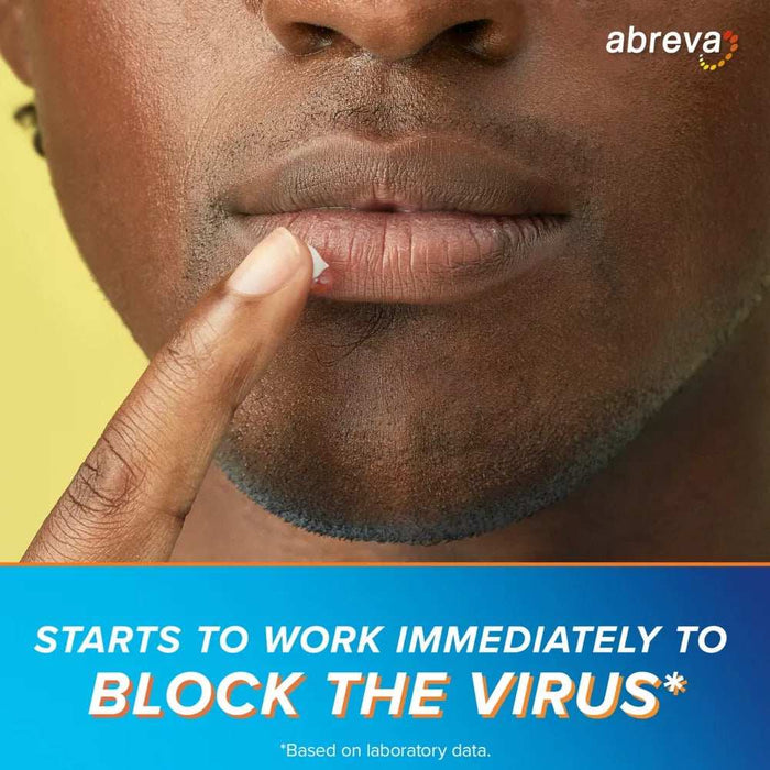 Abreva Docosanol 10% Cream Cold Sore & Fever Blister Treatment Tube and Cream Pump