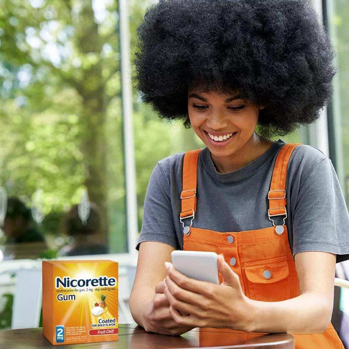Nicorette Smoking Cessation Aid 2Mg Gum Fruit Chill - 100Ct