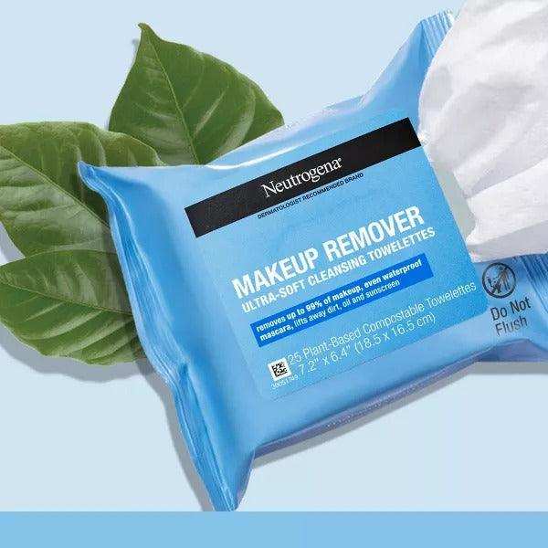 Neutrogena Makeup Remover Towelettes with Vanity Case Tub - 25 ct. - Elvoros