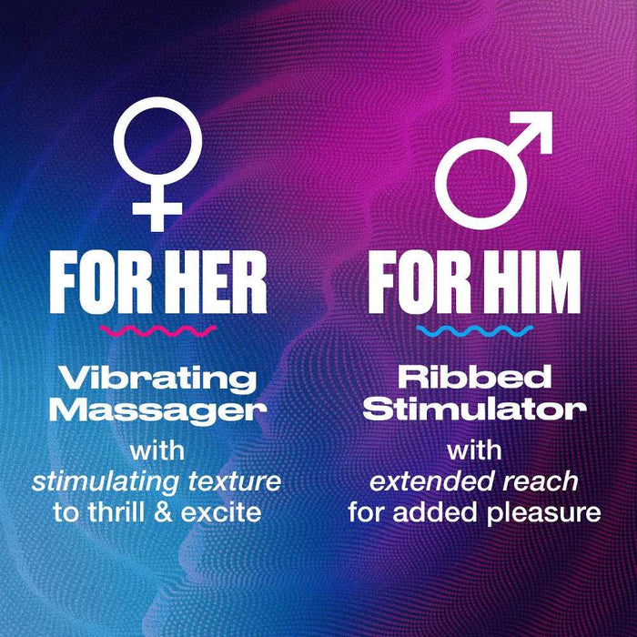 Trojan Tandem Couples Vibrating Ring