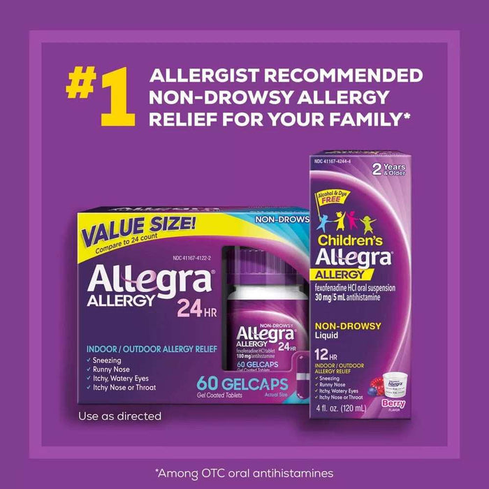 Allegra 24 Hour Indoor/Outdoor Allergy Relief Gelcaps