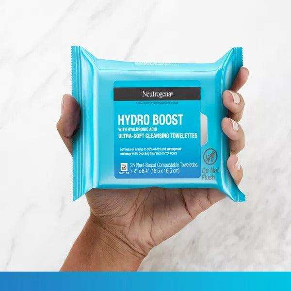 Neutrogena Hydro Boost Ultra-Soft Cleansing Towelettes - 25 ct - Elvoros