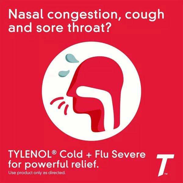 Tylenol Cold + Flu Severe Acetaminophen Caplets - 6 Packs x 6 Count - Elvoros