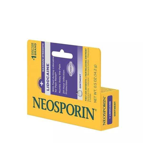 Neosporin + Lidocaine Pain Relieving Antibiotic Ointment - 0.5 oz - Elvoros