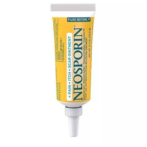 Neosporin + Pain + Itch + Scar First Aid Antibiotic Ointment - 0.5 Oz - Elvoros