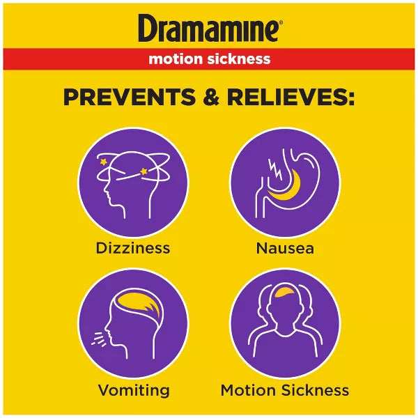 Dramamine All Day Less Drowsy Motion Sickness Relief Tablets