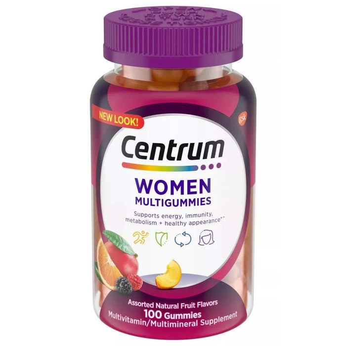 Centrum Women's Multivitamin Gummies Assorted Fruit- 100 Ct