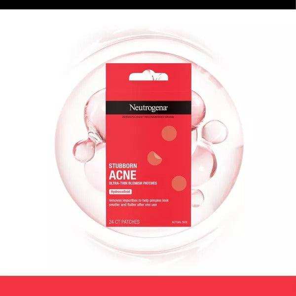 Neutrogena Stubborn Acne Blemish Patch Ultra-Thin Hydrocolloid - 24Ct - Elvoros