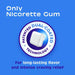 Nicorette 2mg Stop Smoking Aid Gum White Ice Mint - 20Ct