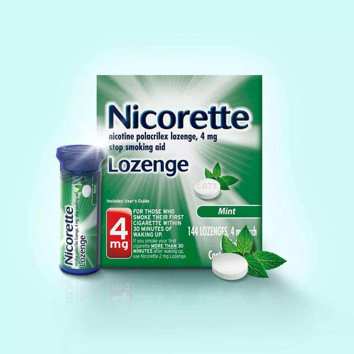 Nicorette 4mg Mint Nicotine Polacrilex Lozenge - 144ct